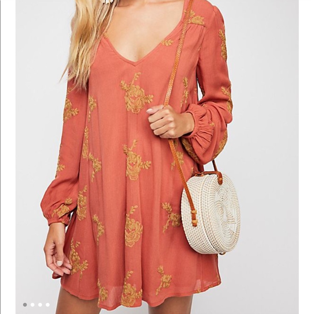 NWT Free People Embroidered Austin Dress